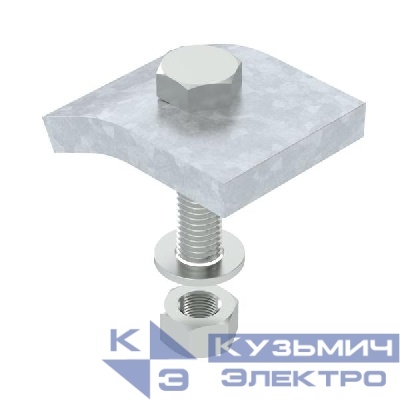 Комплект фиксатора угловой H10 M12х50 гор. цинк KWS 10 FT (уп.2шт) OBO 6355226