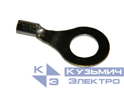 Кольцевой кабельный наконечник RNBL 1,25-6 (НК d=6,4мм) 0,5-1,5мм2, неизолированный, 100 шт, NETKO Optima