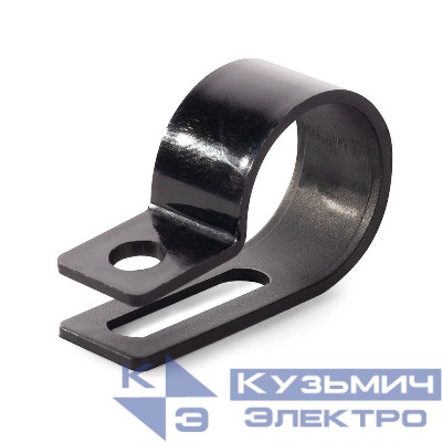 Скоба СНК 20 пластик. черн. (уп.100шт) Fortisflex 103933