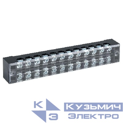 Терминал клеммный TB-2512 до 2.5кв.мм 25А 12 клеммных пар EKF tb-2512