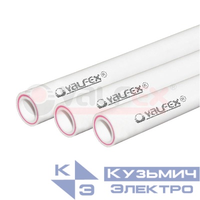 Труба армированная стекловолокном SDR 7.4 PN20 ф20х2.8мм (70) штанга 2м VALFEX 101050202