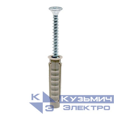 Саморез 4х30мм с дюбелем V5 (уп.100шт) DKC CM06521