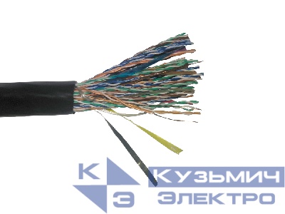 Кабель UTP50 cat.5e, 305м, 24 AWG, наружный, черный