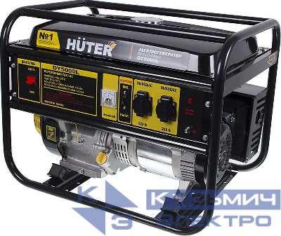 Бензогенератор DY5000L 1ф 4000Вт ручной стартер HUTER 64/1/5