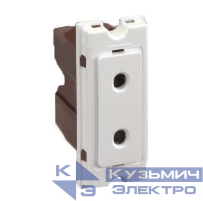 Розетка 1-м СП 1мод. Simon 82 Centralizations 10А IP20 250В 2п без заземл. винтов. клеммы механизм бел. Simon 75431-60