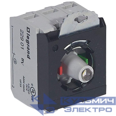 Блок для кнопок 3п НО 220В бел. Osmoz Leg 023013