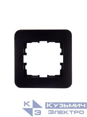 Рамка 1-м Karina Life горизонт. черн. бархат LEZARD 708-4200-146