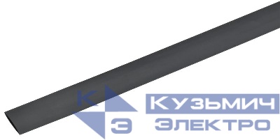 Трубка термоусадочная ТТУ 12/6 черн. 1м GENERICA UDR10-012-006-001-K02-G