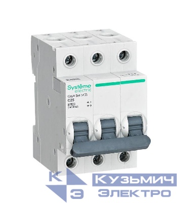 Выключатель автоматический 3п City9 Set (АВ) С 25А 6кА 400В SE C9F36325