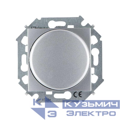 Механизм регулятора напряжения поворотный для светодиодных регулируемых ламп 230В 5-215Вт Simon15 винт. зажим алюм. 1591796-033