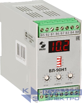 Реле времени ВЛ-90Н1 УХЛ4 5А 24...220В 50Гц/пост. 0.1с...999мин 2п счетчик импульсов цифровой индикатор Реле и Автоматика A8223-76911410