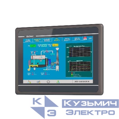 Панель промышленная операторская диаг. 10.1дюйм 1677М цветов дисплей TFT разреш.1024х600 px порты: 2 COM 1 Micro USB 1 USB 1 Ethernet DKC H1000-T100E