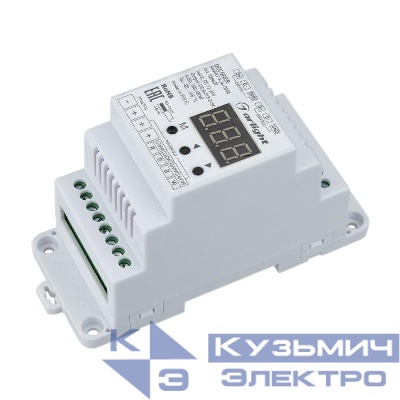 Декодер SMART-K36-DMX (12-24В 4х5А DIN) (IP20 пластик) Arlight 028409