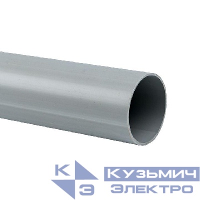 Труба гладкая ПВХ жесткая d63мм сер. (дл.3м) PROxima EKF trg-63-3n