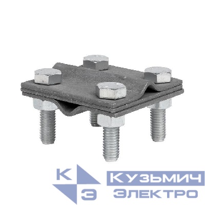 Зажим крестовидный прут-прут (3 пластины 57х57мм) HZ PROxima EKF lp-55758