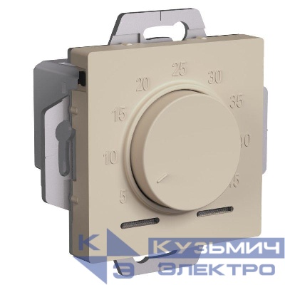 Термостат теплого пола электронный AtlasDesign 10А с датчиком механизм песочн. SE ATN001235