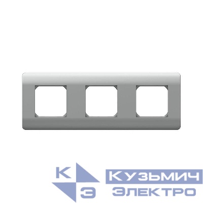 Рамка 3-м NEW3-E универс. серебр. CHINT 431437