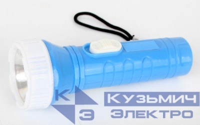 Фонарь 828-TH (1LED 1 режим 3хAG10; блист-пакет; голуб.) Ultraflash 12395