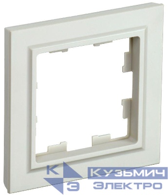 Рамка 1-м BRITE РУ-1-БрКр беж. IEK BR-M12-K10