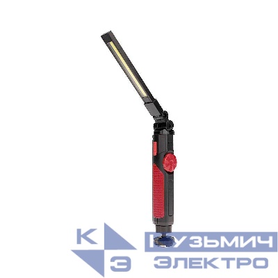 Фонарь автомобильный с регулировкой яркости поворотным магнитом индикатором зарядки и встроенным аккумулятором USB кабель в комплекте Rexant 75-8042