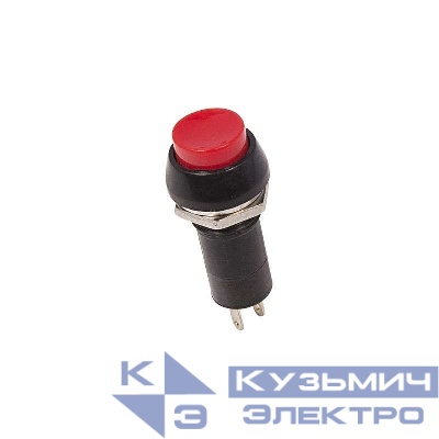 Выключатель-кнопка 250В 1А (2с) ON-OFF красн. (PBS-11А) Rexant 36-3030