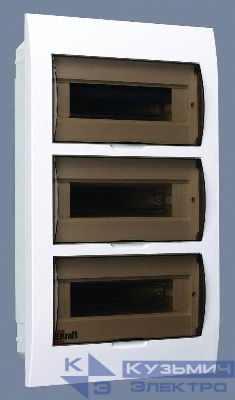Корпус встраиваемый ЩРВ-П-36 50х36х10 36мод. IP41 пластик. DEKraft 31007DEK