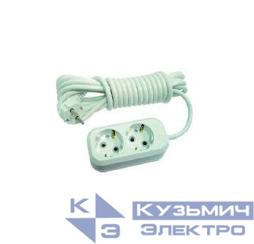 Удлинитель 2х5м с заземл. 16А IP20 Makel MGP114