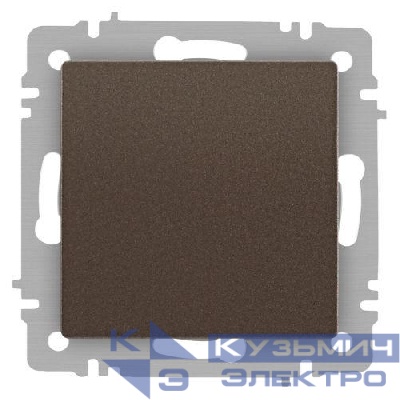 Кнопка Accent 6-109-08 10А-250В IP20 СУ бронза Intro Б0063619