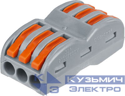 Клемма монтажная 14 222 NTC-R-3х3-6-B5 (уп.5шт) NAVIGATOR 14222