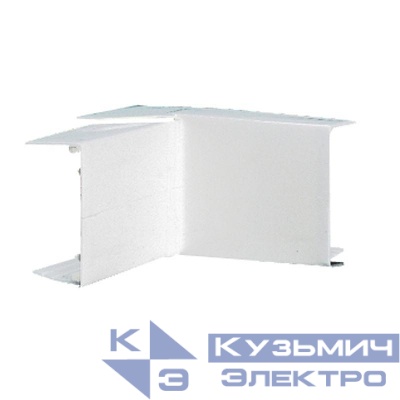 Угол для кабель-канала внешний изменяемый для мини-плинтусов DLPlus 32х16 бел. Leg 033325