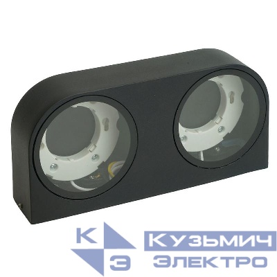 Светильник DH1203 GX53 230В садово-парковый на стену черн. FERON 51328