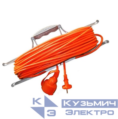 Удлинитель-шнур на рамке 1х30м без заземл. 6А IP44 УШ-6 ПВС 2х0.75 UNIVersal 9632018