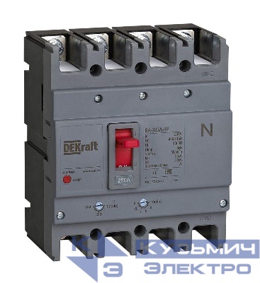 Выключатель автоматический 4п 160А 35кА ВА-333А DEKraft 28125DEK