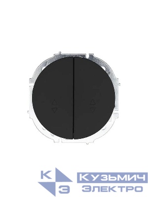 Выключатель проходной 2-кл. СП OSEN 10А IP20 механизм черн. бархат LEZARD 743-4288-106