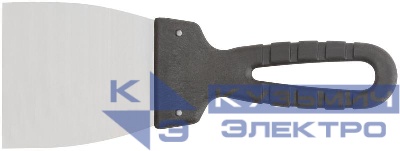 Шпатель лезвие нержавеющая сталь пластиковая ручка 80мм MOS 06563М