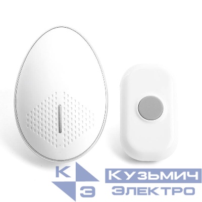 Звонок электрический дверной 230В (36 мелодий) бел. DB-103 FERON 51153