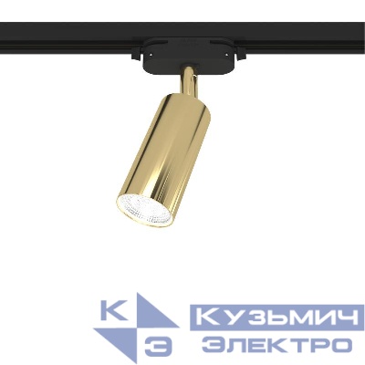 Светильник трековый ARTLINE поворотный 55х55х100мм GU10 230В алюм. 4кв.м зол. Ritter 59878 1