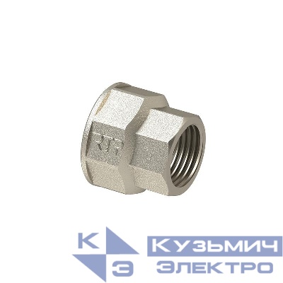 Муфта переходная латунь внутр. резьба 2дюйм х1дюйм еврослот никель RTP 41109