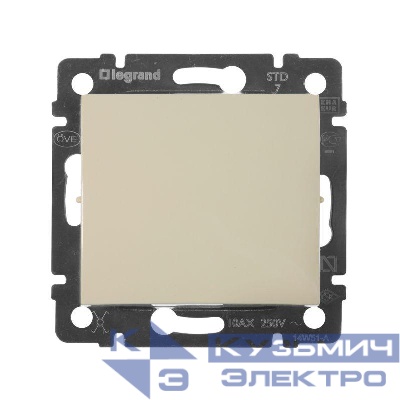 Переключатель перекрестный 1-кл. СП Valena 10А IP31 250В механизм сл. кость Leg 774307