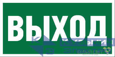 Наклейка BL-3015.E22 "Выход" Белый свет a12540