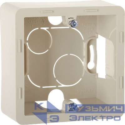 Коробка 1-м ОП Inspiria сл. кость IEK 673981