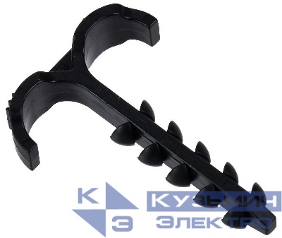 Дюбель-хомут Т-образ. 4-12мм нейлон черн. (уп.25шт) IEK UDH11-04-12-025-K02