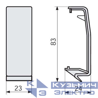Соединение на стык для канал-плинтуса GBN A черн. DKC 03283