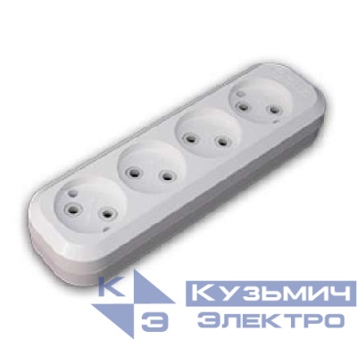 Колодка удлинителя 4-м без заземл. Makel MGP141