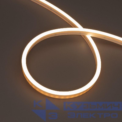 Лента светодиодная WAVE-SIDE-PU-A120-06х12мм 24В Warm 3000К 8Вт/м IP68 wire x2 вывод боков. герметичная (уп.5м) Arlight 052419