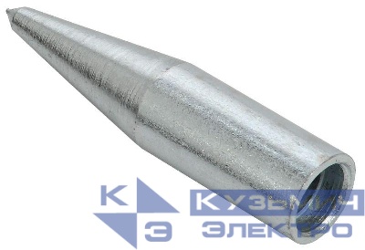 Наконечник заземления безмуфтовый d16мм сталь IEK ZNZ11-10-016