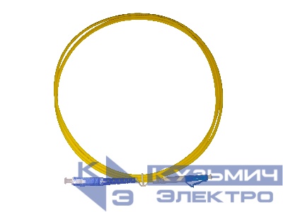 Патч-корд оптический переходной LC-SC/UPC SM Simplex 3.0мм 9/125, 1.5м, LSZH