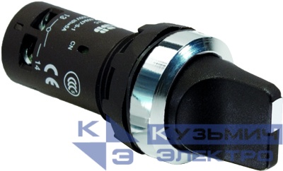 Переключатель 2-х поз. C2SS1-30B-10 черн. ABB 1SFA619200R3016