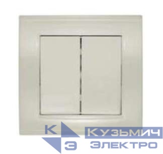 Выключатель 2-кл. СП Бриллиант 10А IP20 сл. кость UNIVersal 7948622