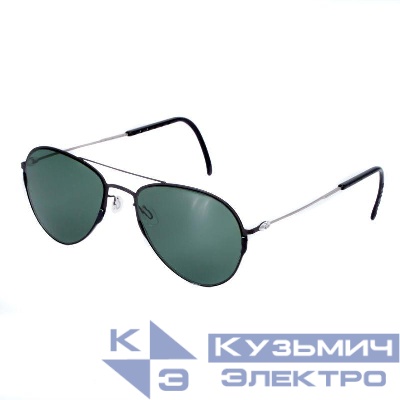 Очки черные солнцезащитные из титана с зел. линзами DKC NOL6ENNC